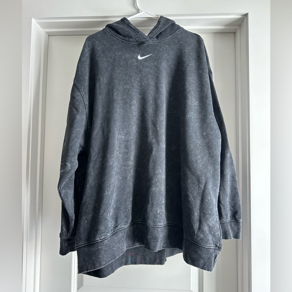 Nike Center Swoosh Men's Charcoal Gray Hoodie